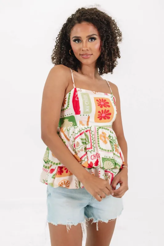 Take That Trip Top - White made by The Impeccable Pig