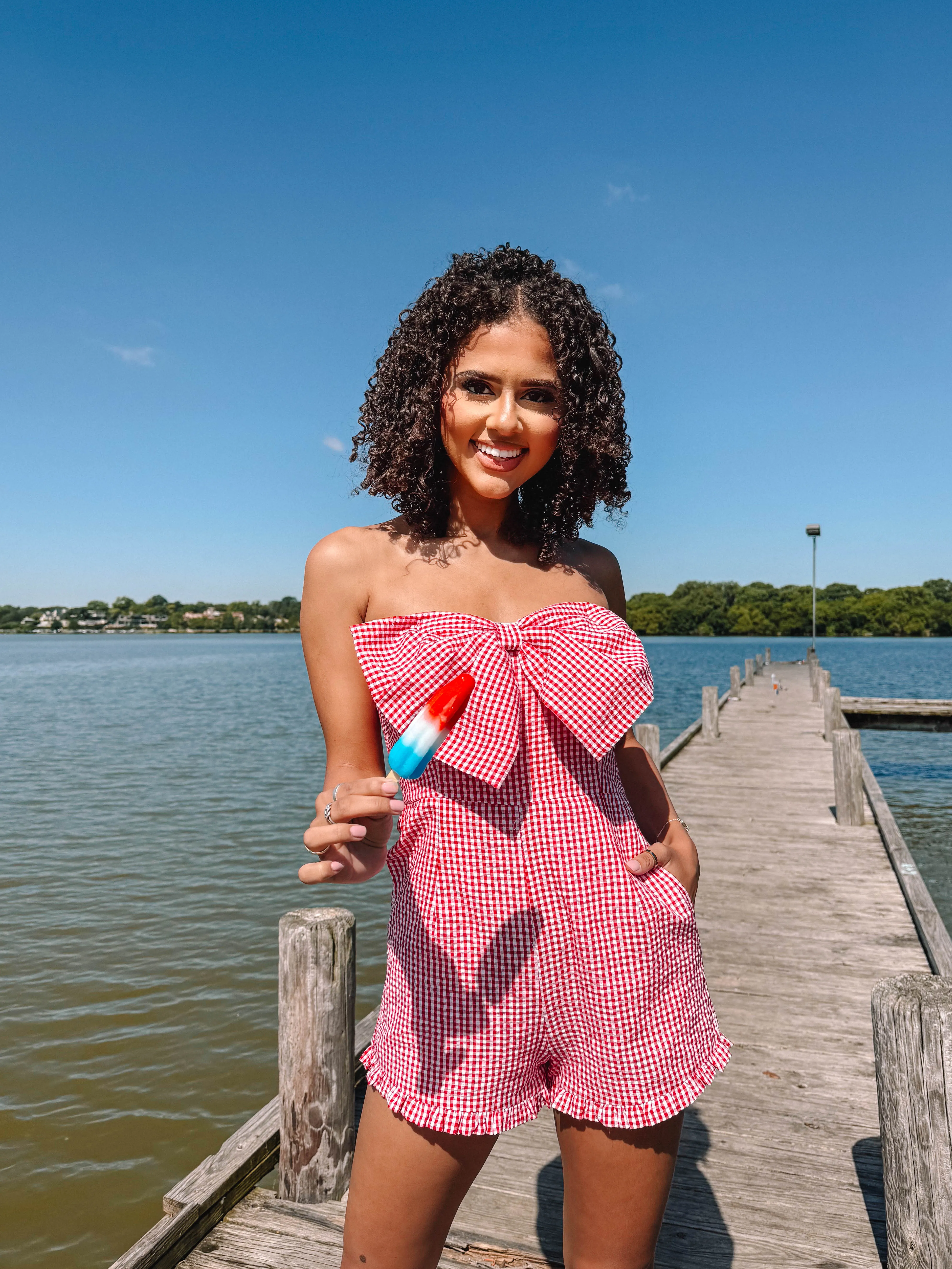 Brightest Day Romper - Red sold by The Impeccable Pig product image thumbnail 3