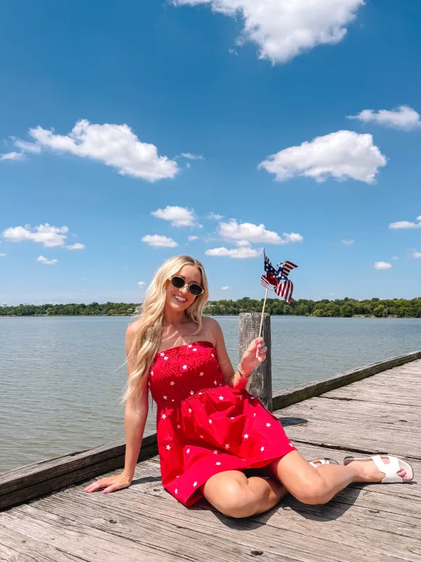 Star Of The Show Dress - Red made by Le Lis