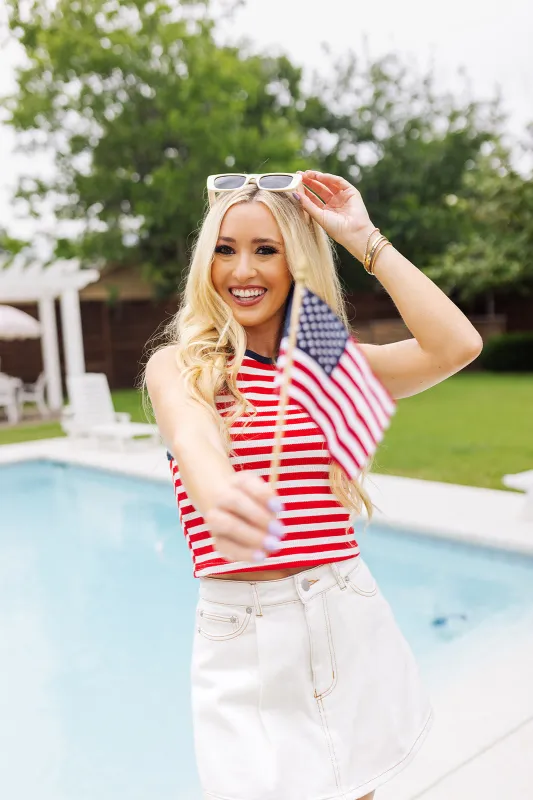 Red White And You Tank Top - Red sold by The Impeccable Pig