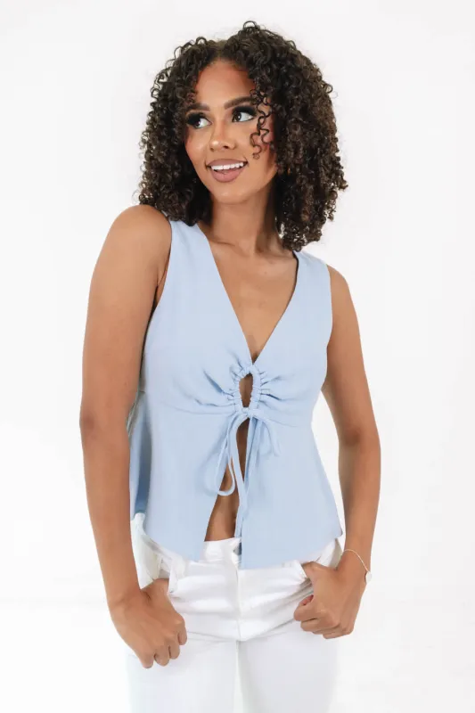 Dockside Dreamer Top - Blue made by The Impeccable Pig