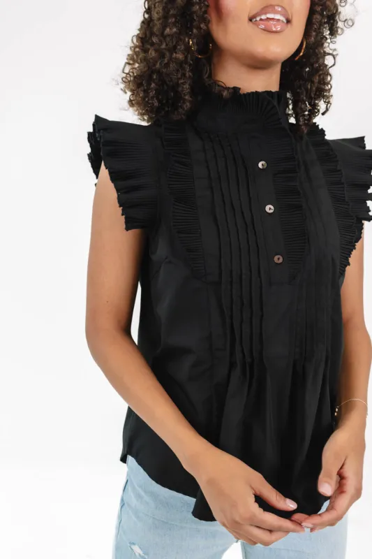 Wind Down Top - Black sold by The Impeccable Pig