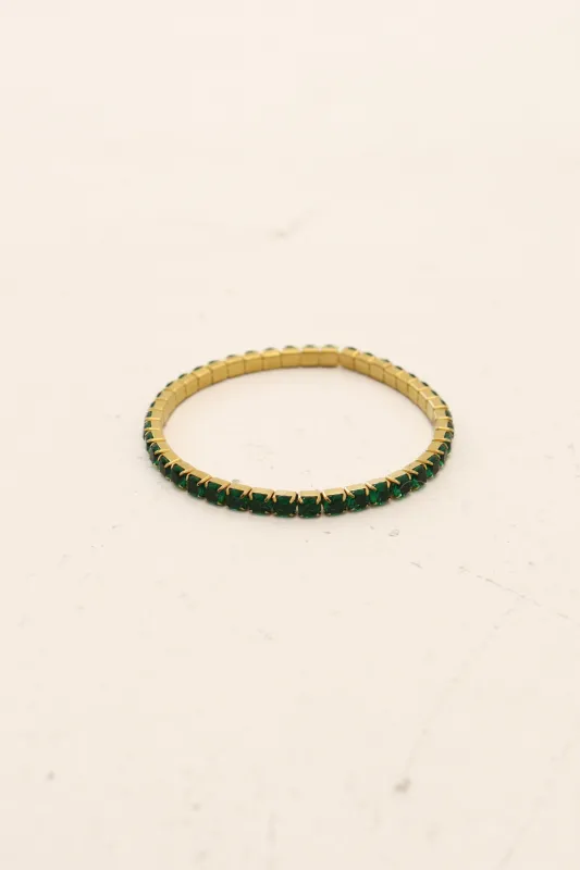 Golden Gaze Bracelet - Emerald sold by The Impeccable Pig