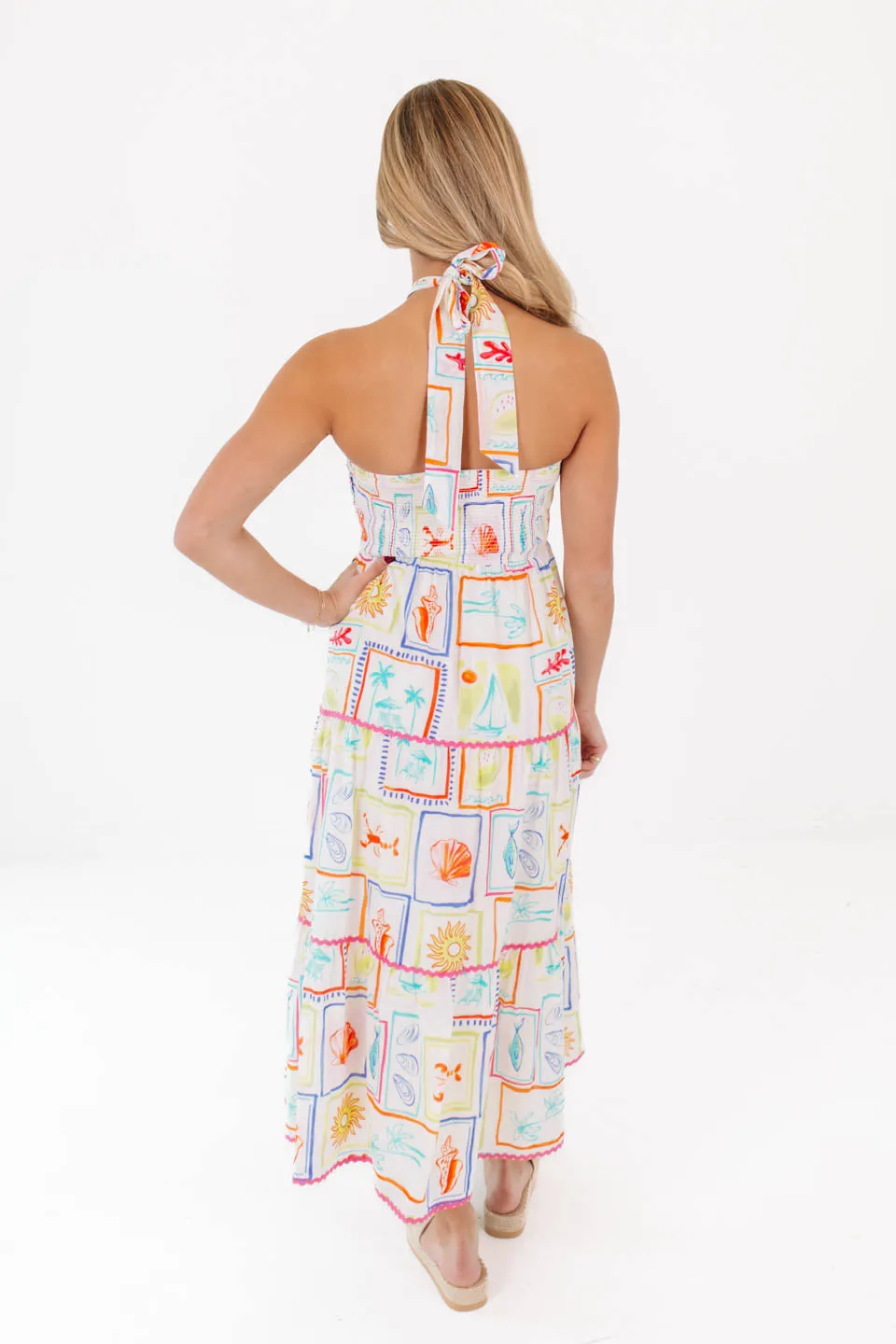 The Lucia Halter Midi Dress - White sold by The Impeccable Pig product image thumbnail 5