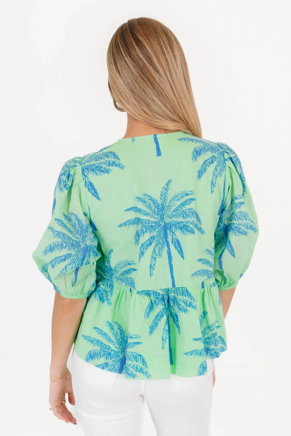 The Isla Tie Top - Green sold by The Impeccable Pig product image thumbnail 4