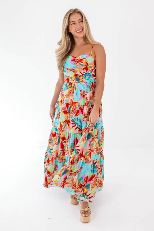 Costa Rica Cruising Maxi Dress - Multi sold by The Impeccable Pig