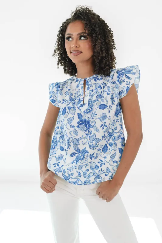 Willow Breeze Top - White sold by The Impeccable Pig