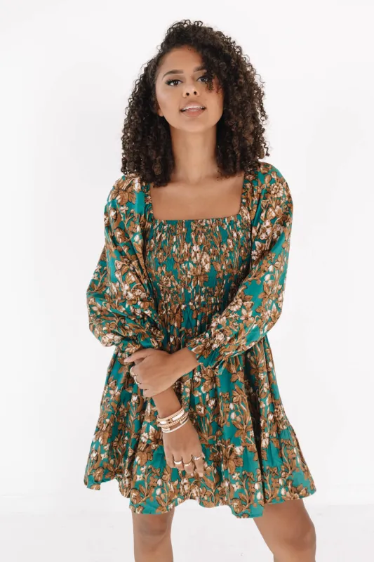 Missing Out Dress - Emerald made by entro