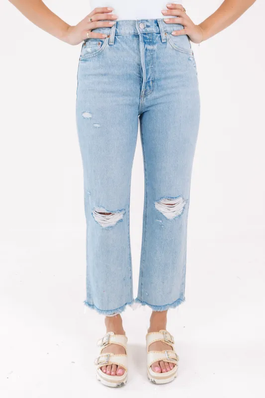 Pistola Cassie Super High Rise Straight Crop Jeans - Daytrip sold by The Impeccable Pig