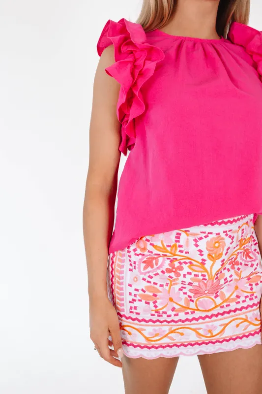 First Day Of Spring Top - Hot Pink sold by The Impeccable Pig