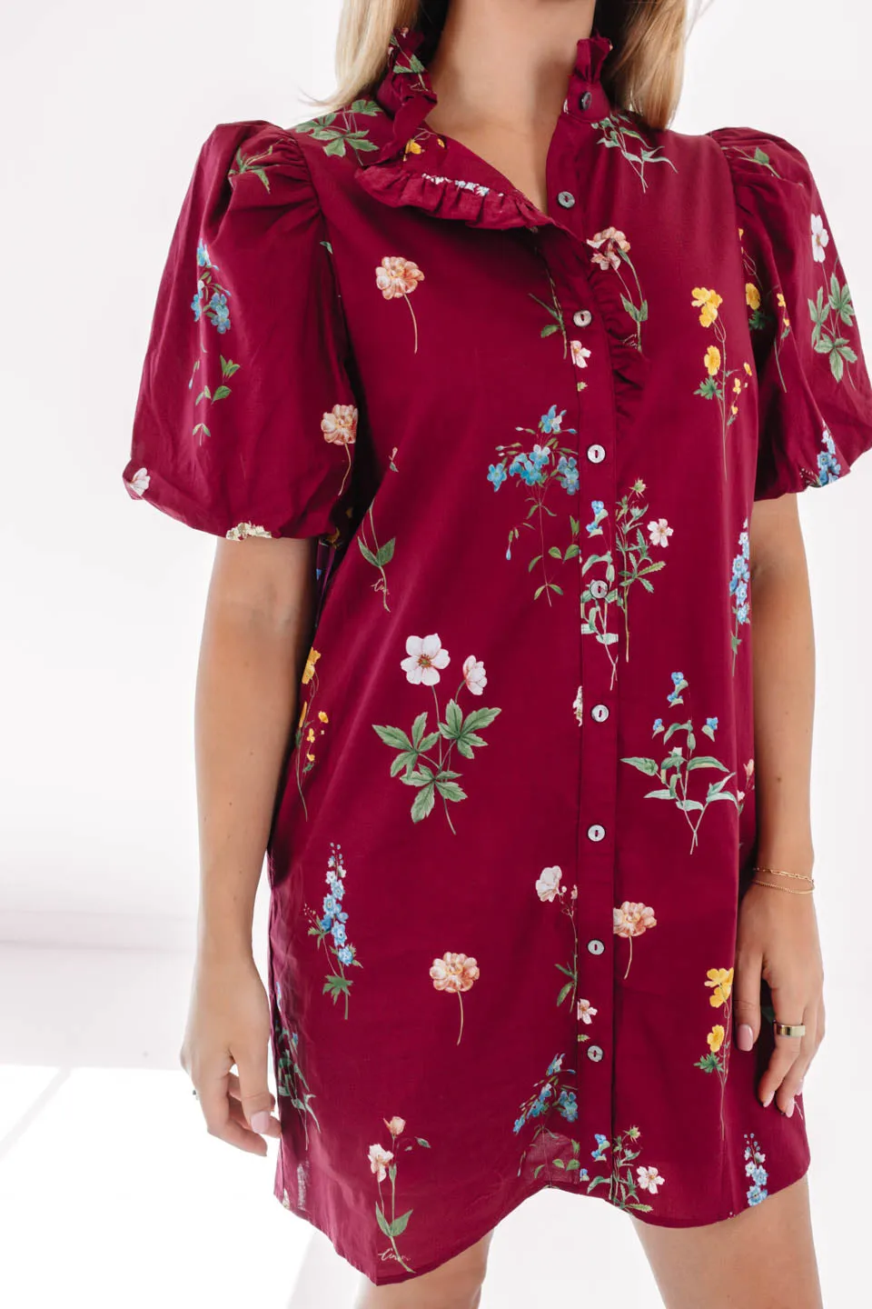 Dainty Days Dress - Burgundy sold by The Impeccable Pig product image thumbnail 3