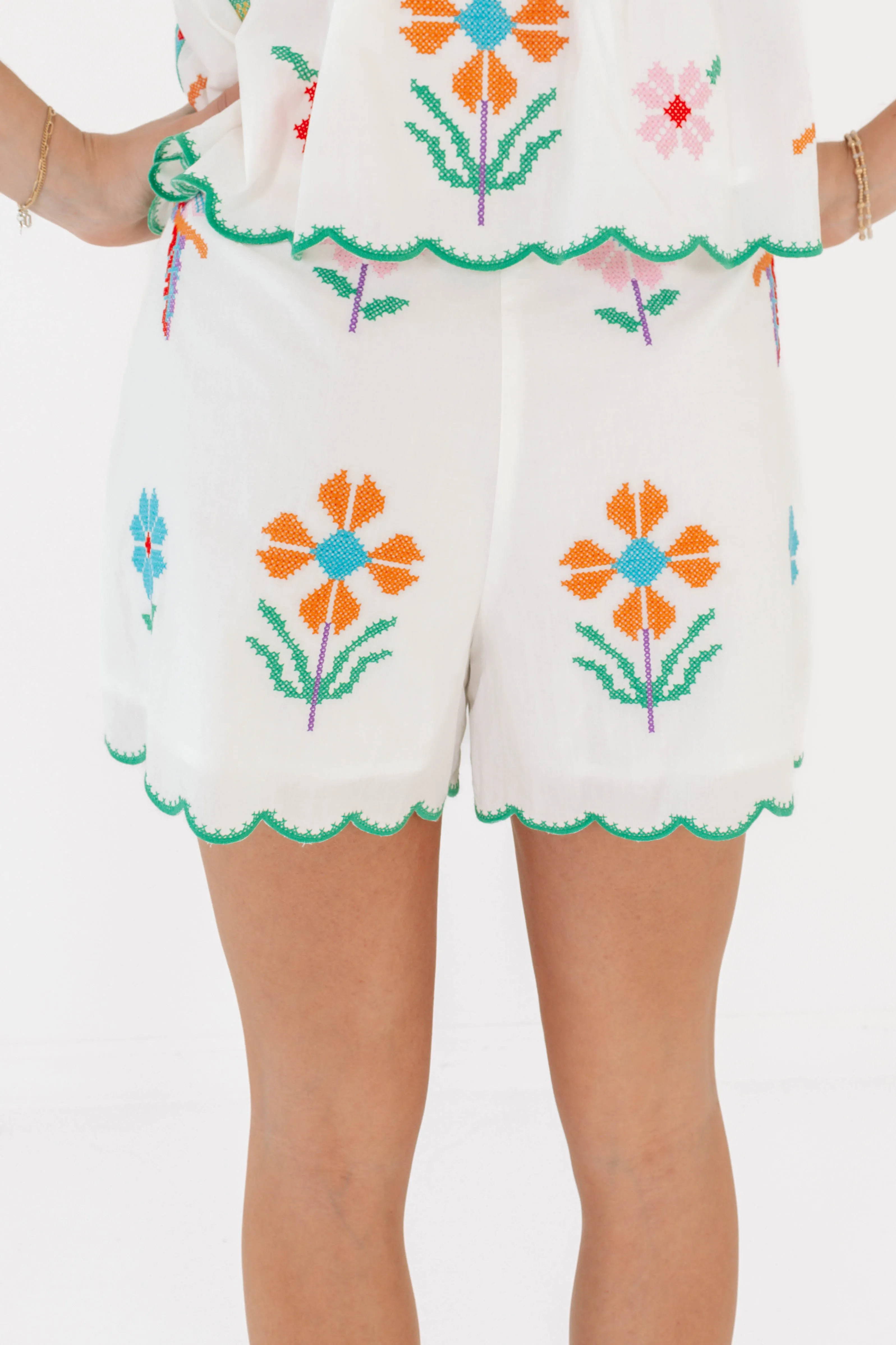 The Tessie Shorts - White sold by The Impeccable Pig product image thumbnail 3