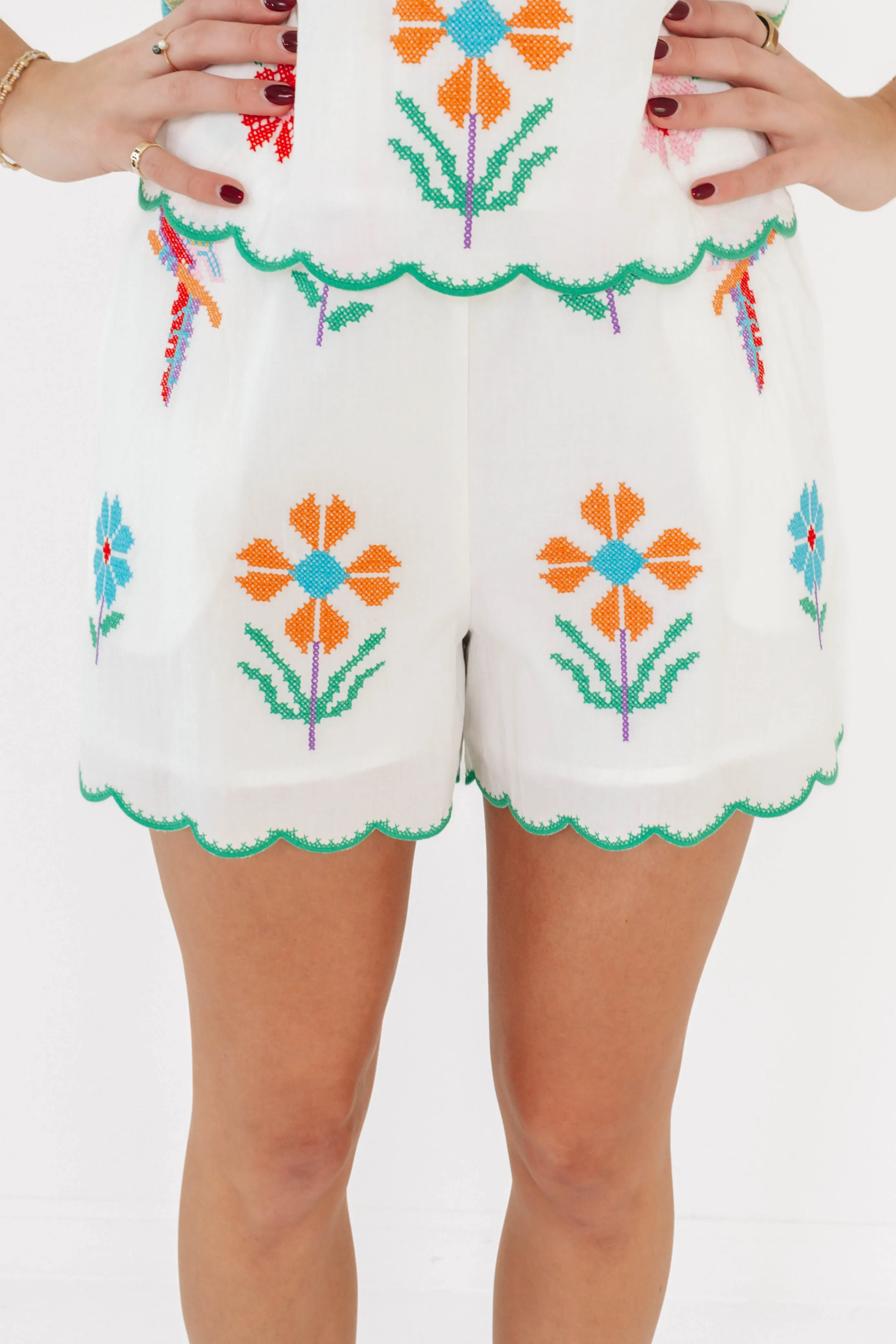 The Tessie Shorts - White sold by The Impeccable Pig