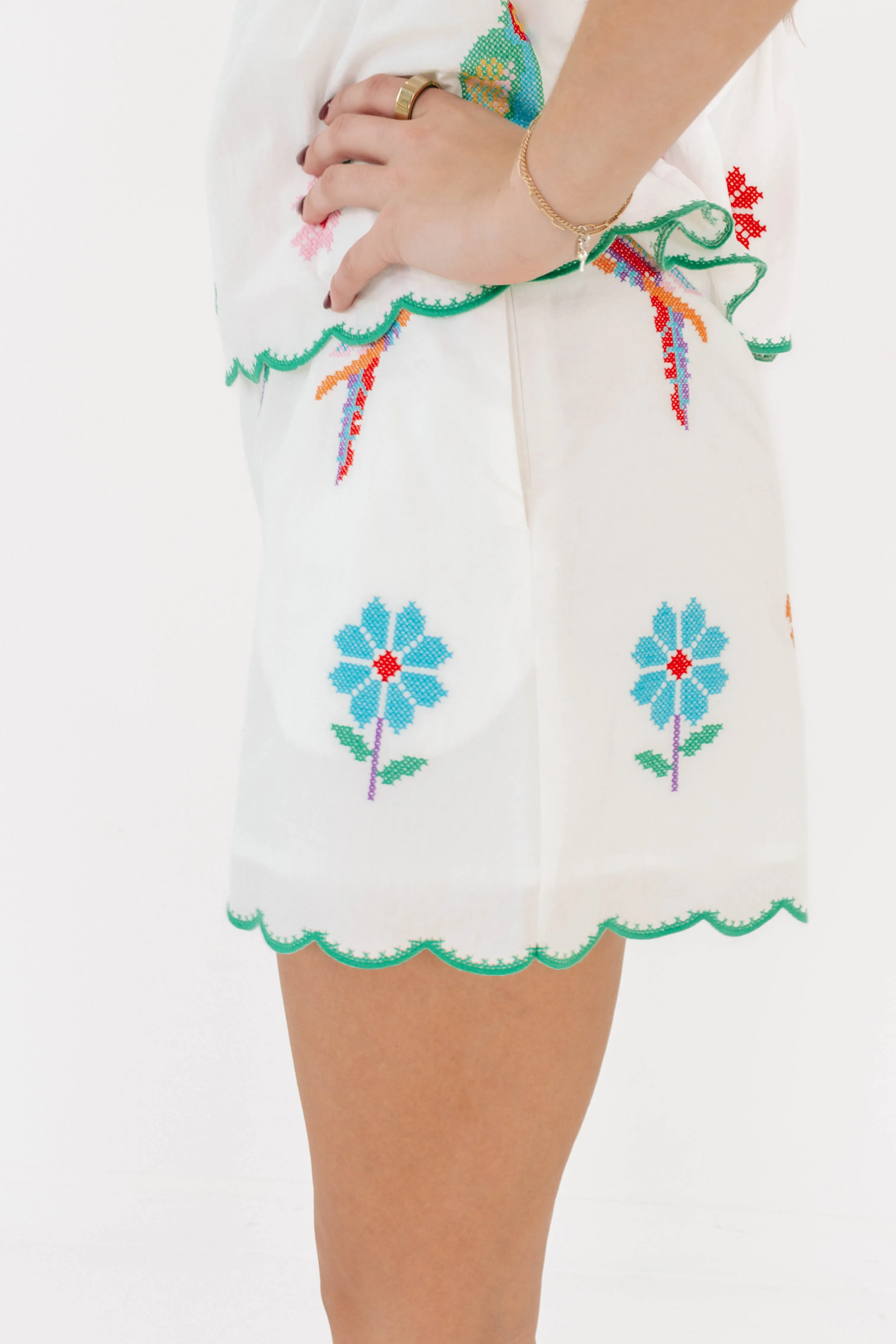 The Tessie Shorts - White sold by The Impeccable Pig product image thumbnail 2