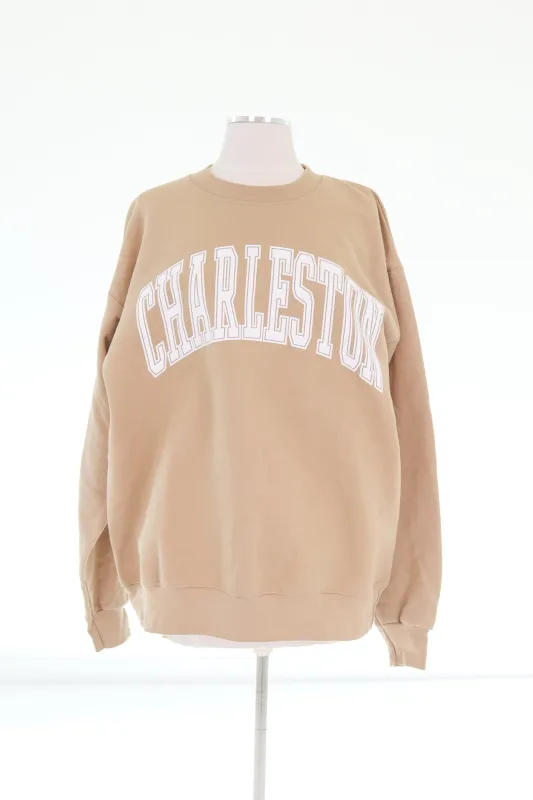 Varsity Charleston Sweatshirt - Pebble made by The Impeccable Pig
