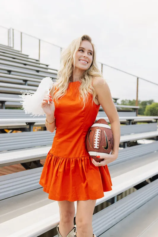 Bleacher Babe Dress - Burnt Orange sold by The Impeccable Pig