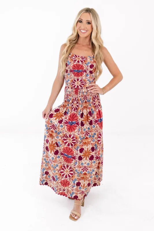 Drop Me Off Midi Dress - Rust made by Olivaceous