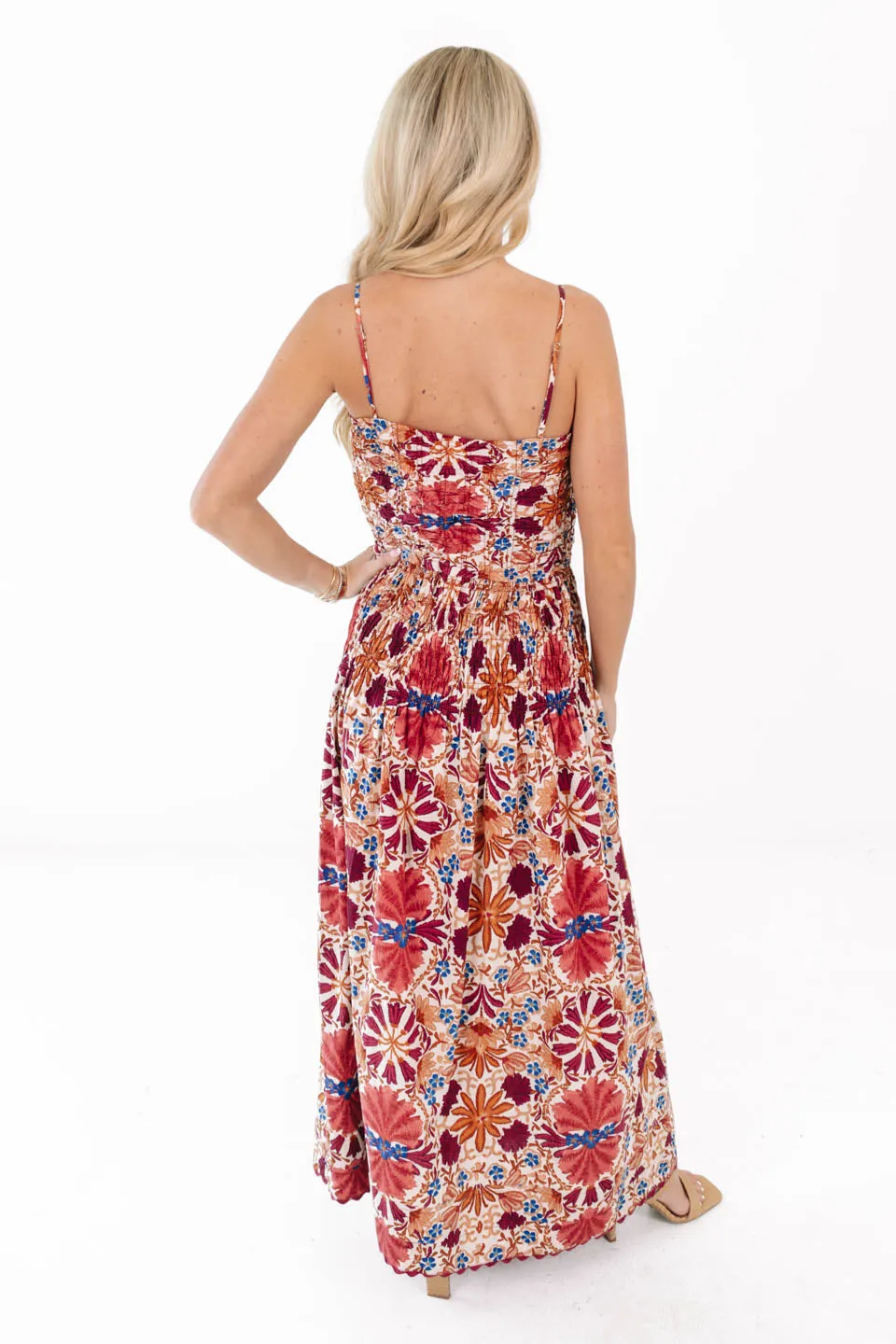 Drop Me Off Midi Dress - Rust sold by The Impeccable Pig product image thumbnail 5