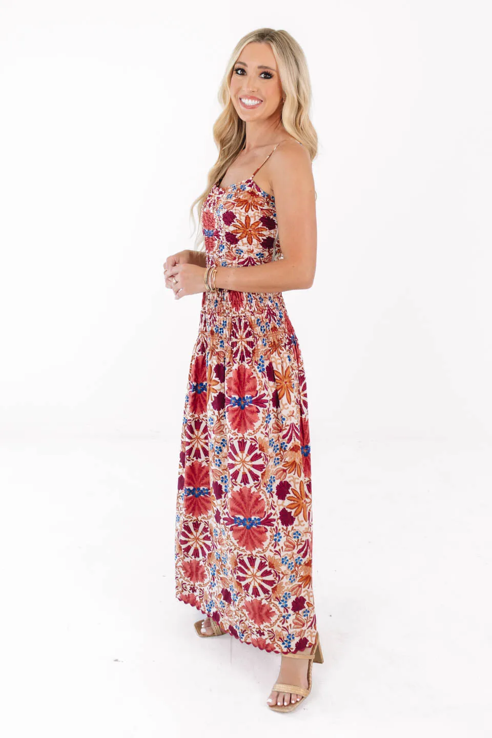 Drop Me Off Midi Dress - Rust sold by The Impeccable Pig product image thumbnail 4