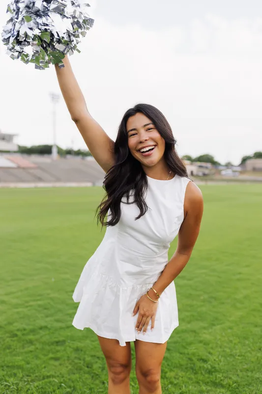 Bleacher Babe Dress - White sold by The Impeccable Pig