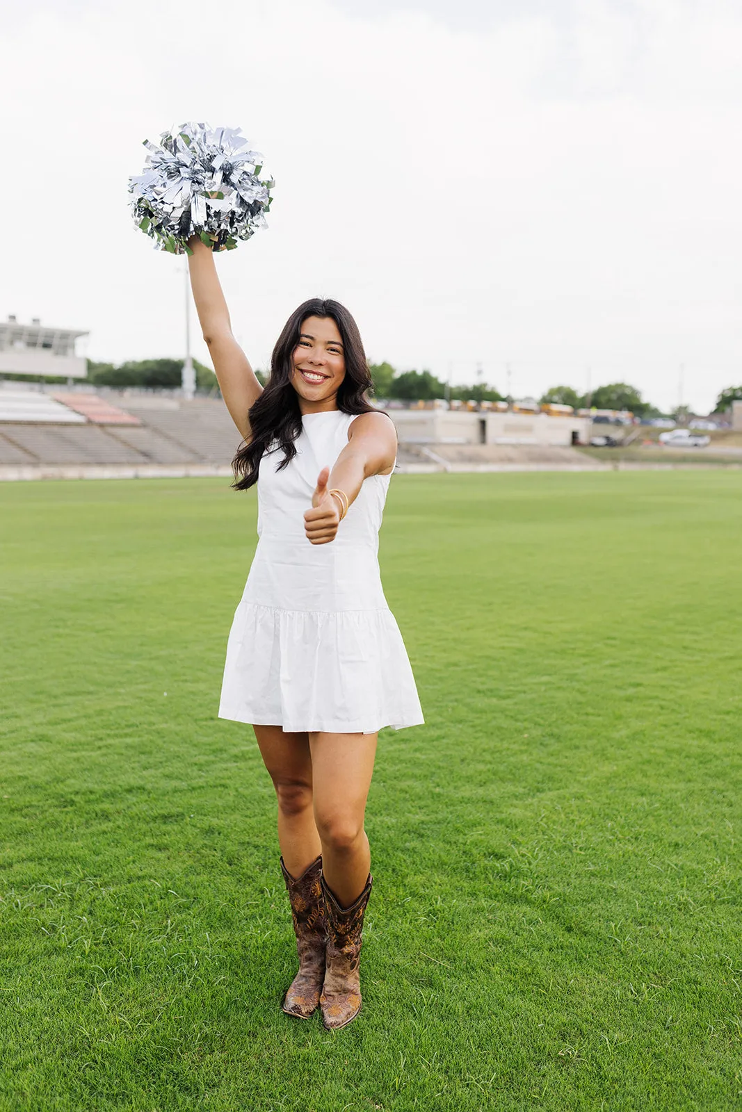 Bleacher Babe Dress - White sold by The Impeccable Pig product image thumbnail 4