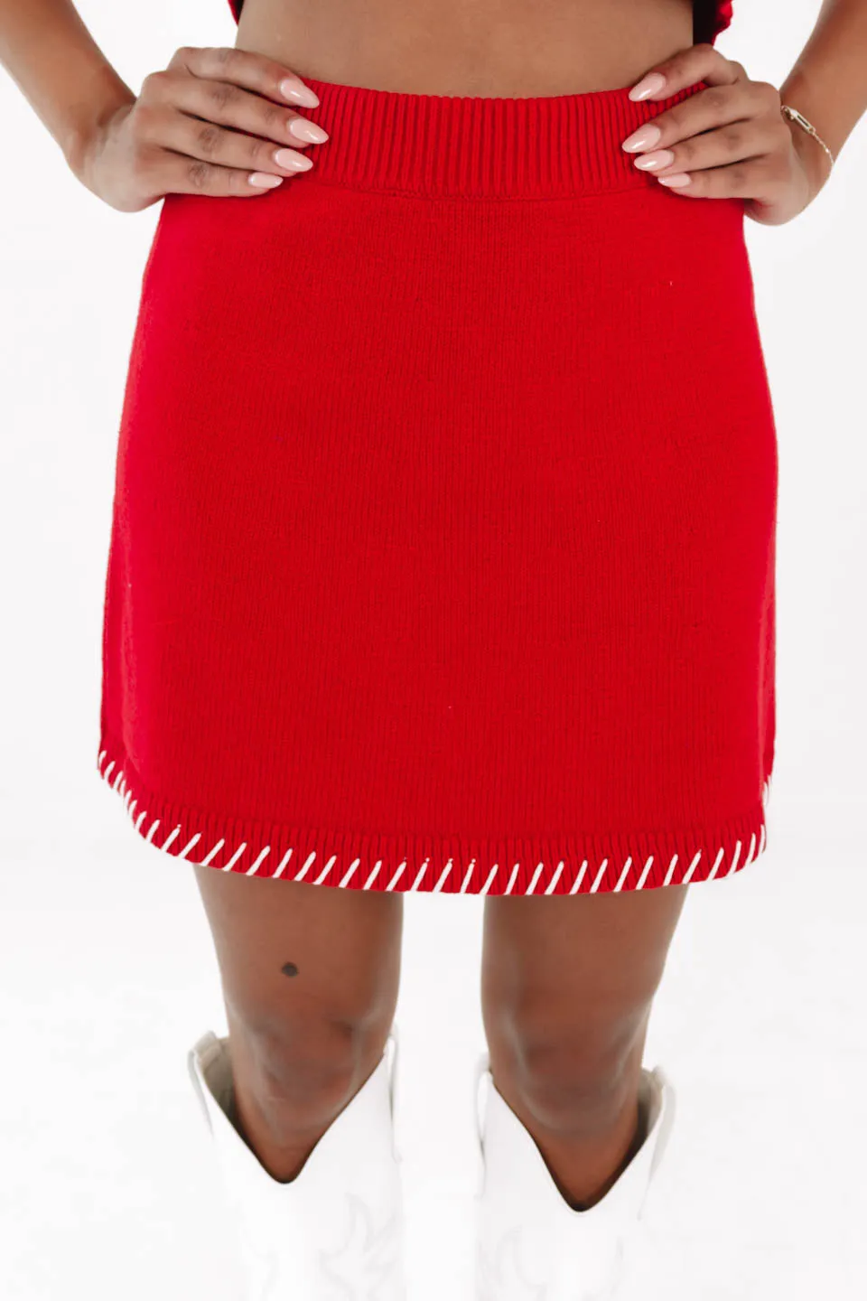 First Down Skirt - Red sold by The Impeccable Pig