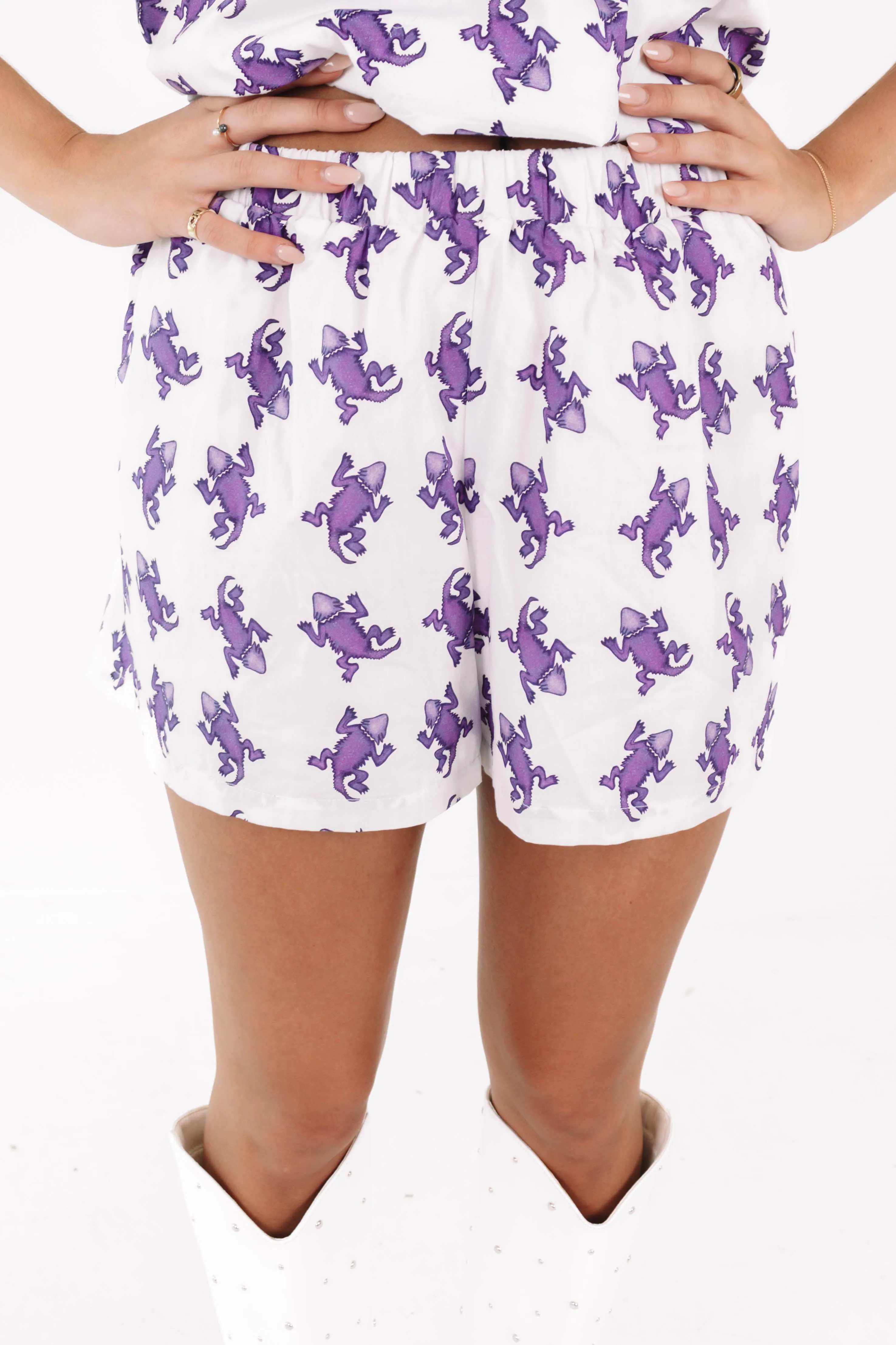 School Pride Shorts - Frogs sold by The Impeccable Pig
