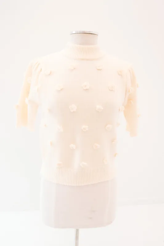 Bunches Of Blossoms Sweater - Ivory made by The Impeccable Pig
