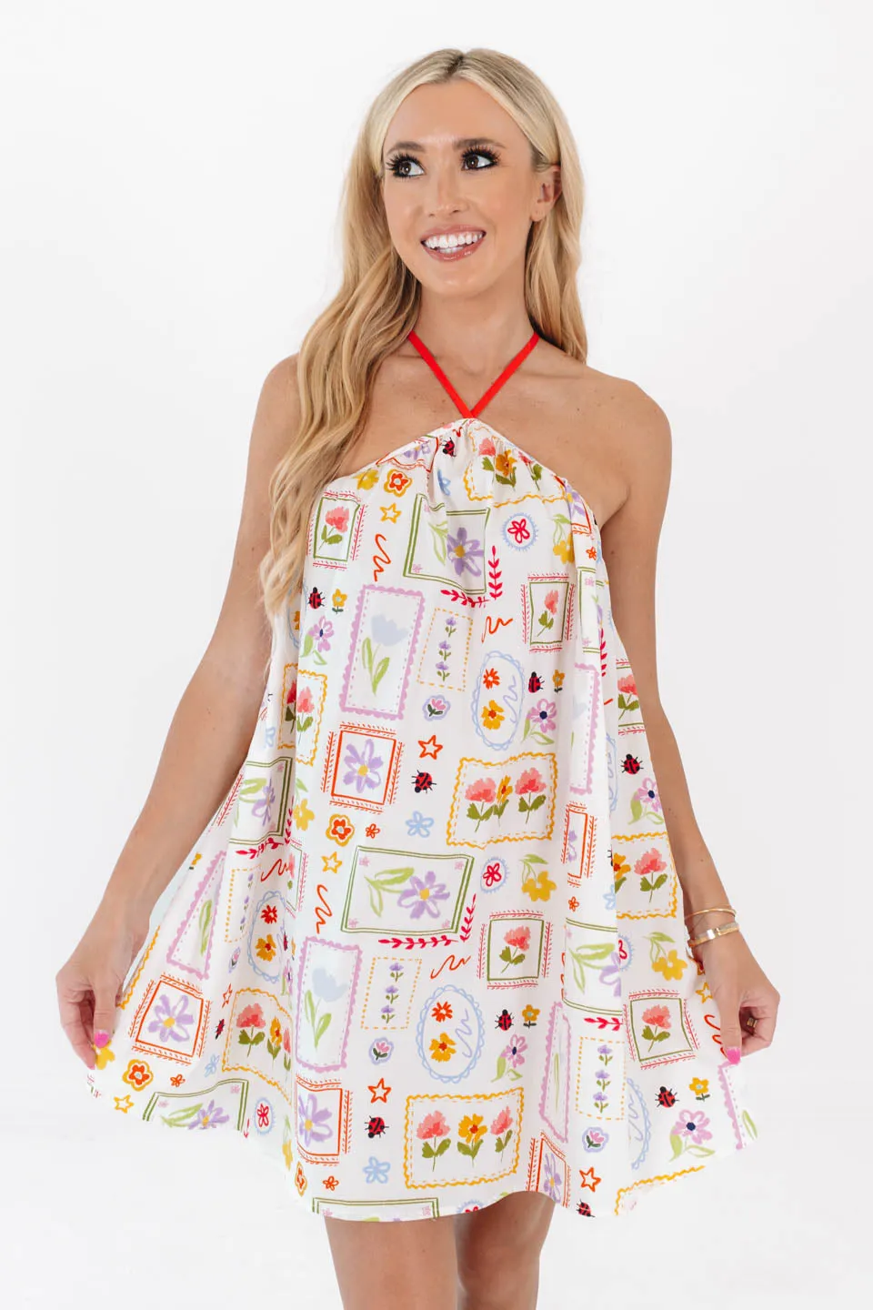 Love Bug Dress - White sold by The Impeccable Pig