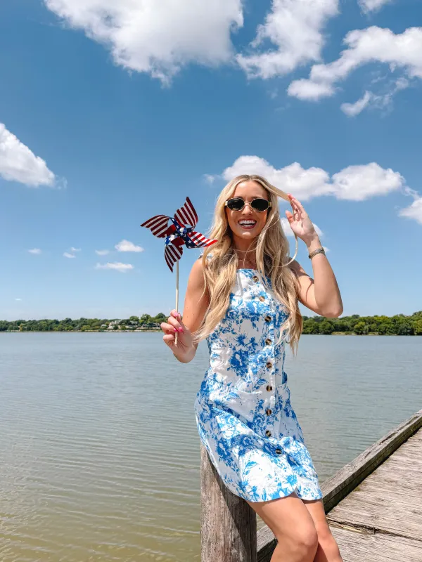 Sunset Sail Dress - Blue sold by The Impeccable Pig