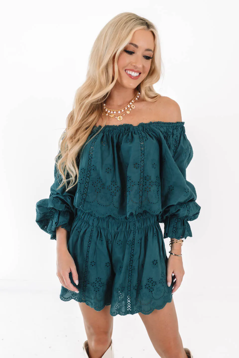 Boho Breeze Shorts - Teal sold by The Impeccable Pig product image thumbnail 2