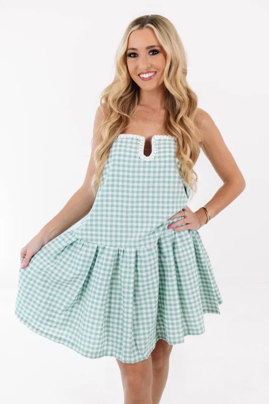 Take A Swing Dress - Mint made by TCEC