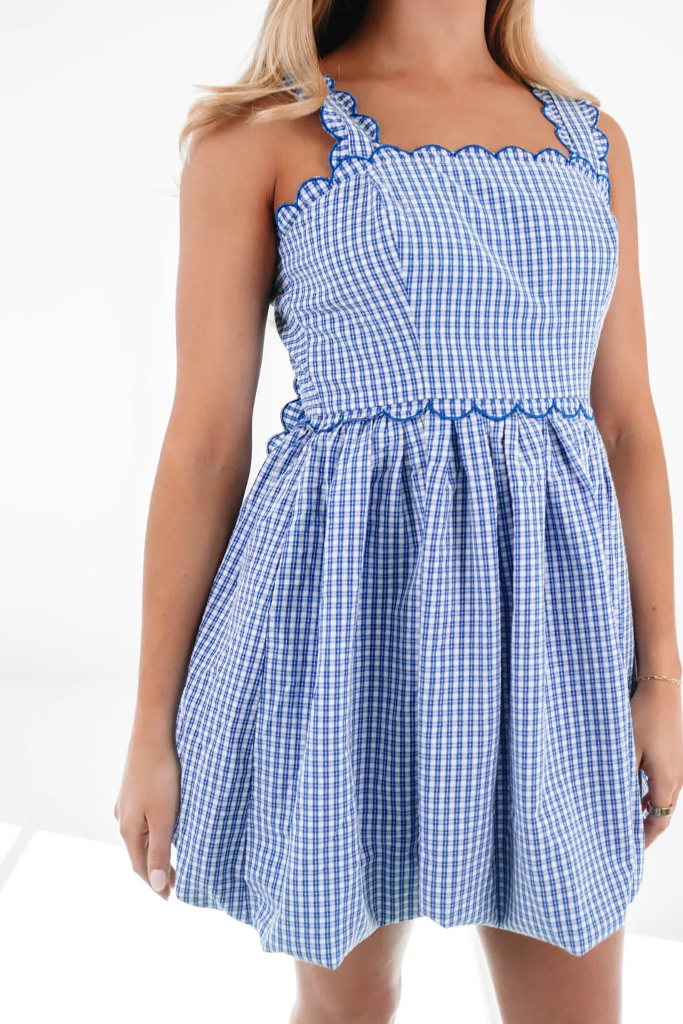 Sparks Fly Dress - Blue Gingham sold by The Impeccable Pig product image thumbnail 3