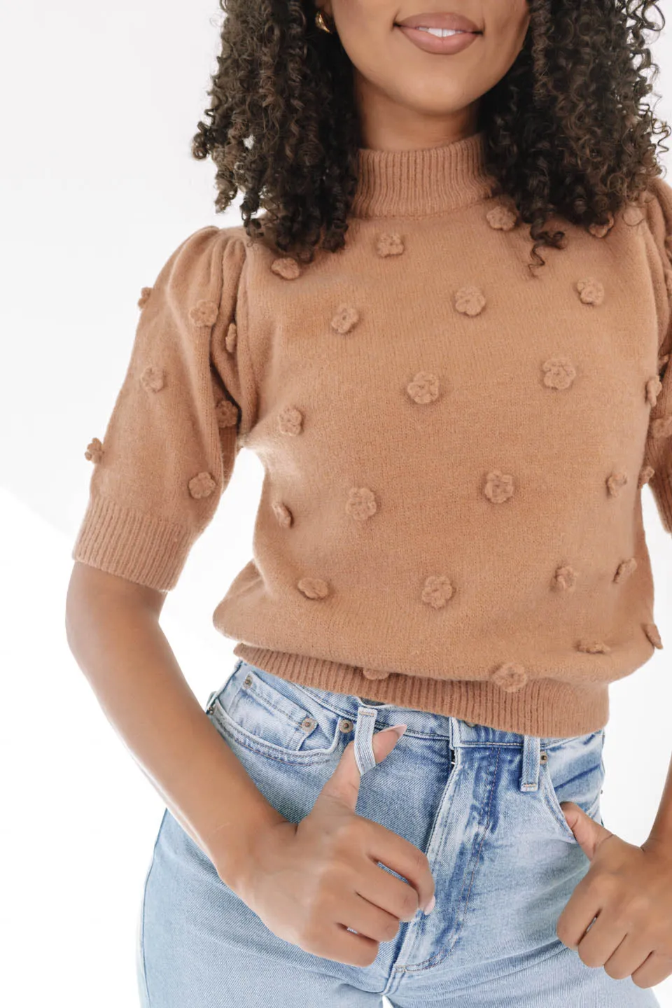 Bunches Of Blossoms Sweater - Camel sold by The Impeccable Pig product image thumbnail 2