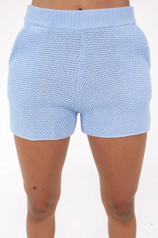Good Luck Shorts - Powder Blue sold by The Impeccable Pig