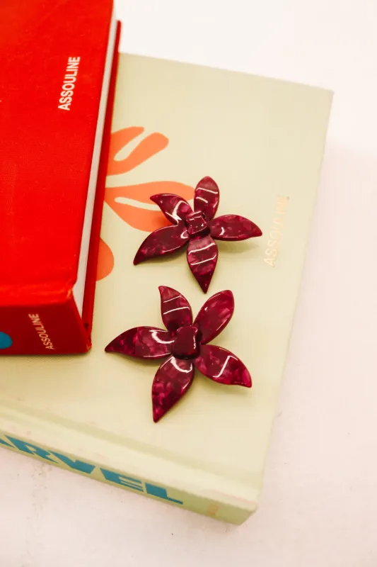 Annie Earrings - Pinot Noir made by The Impeccable Pig