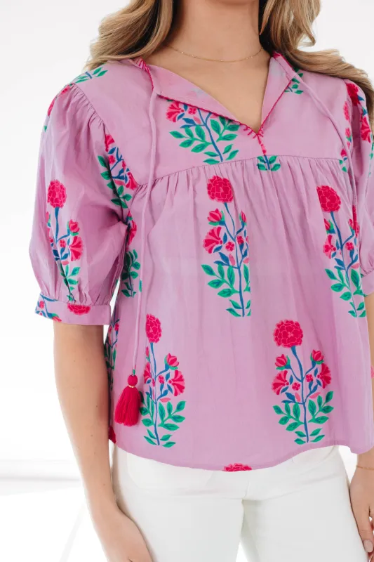 Pink Priorities Top - Pink made by THML