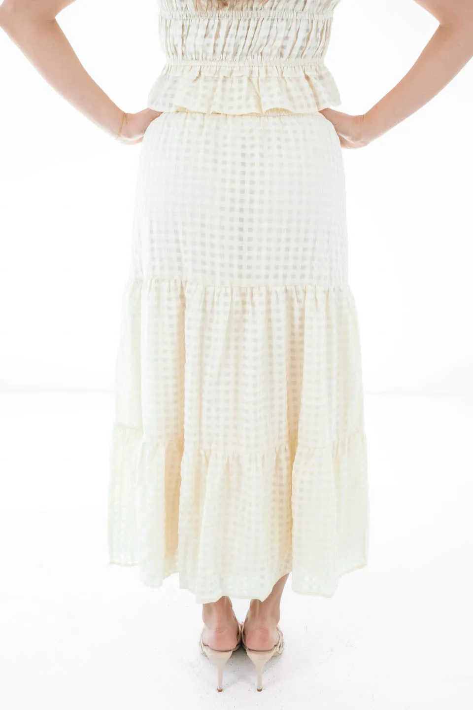 Nothing To Add Midi Skirt - Cream sold by The Impeccable Pig product image thumbnail 4