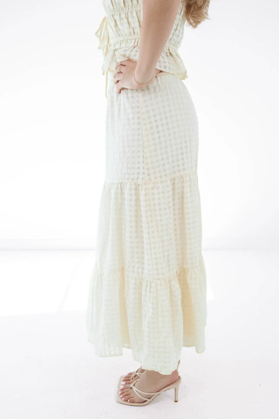 Nothing To Add Midi Skirt - Cream sold by The Impeccable Pig product image thumbnail 3