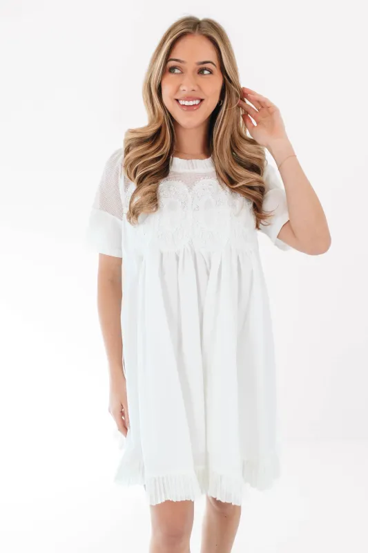 Hosting Brunch Dress - White made by The Impeccable Pig