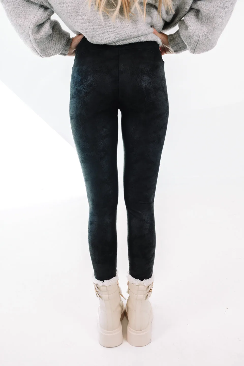 Not Much To Say Leggings - Black sold by The Impeccable Pig product image thumbnail 3