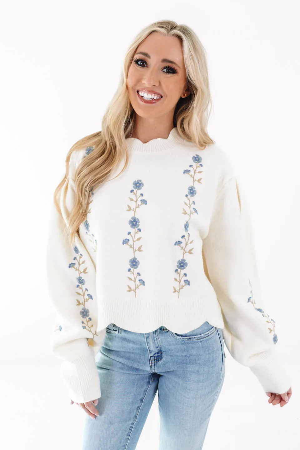 Finding My Way Sweater - Cream sold by The Impeccable Pig product image thumbnail 2