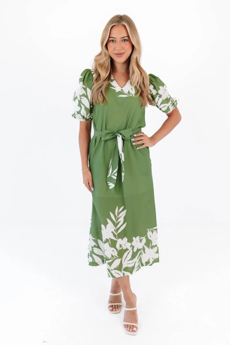 From The Ground Up Midi Dress - Green sold by The Impeccable Pig