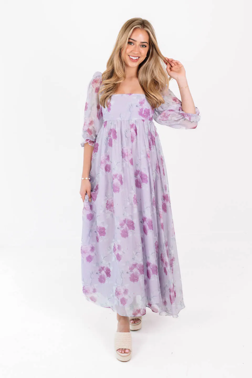 Double Take Midi Dress - Lavender sold by The Impeccable Pig product image thumbnail 2