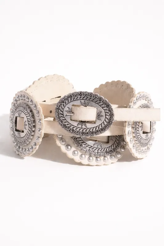 Southern Charm Belt - Cream sold by The Impeccable Pig