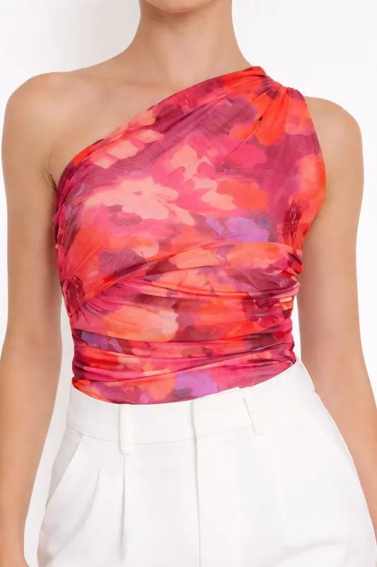 Hawaiian Hues Bodysuit - Red made by Fore Collection