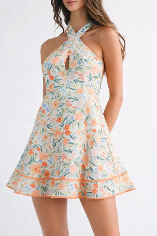 Watercolor Ways Dress - White sold by The Impeccable Pig