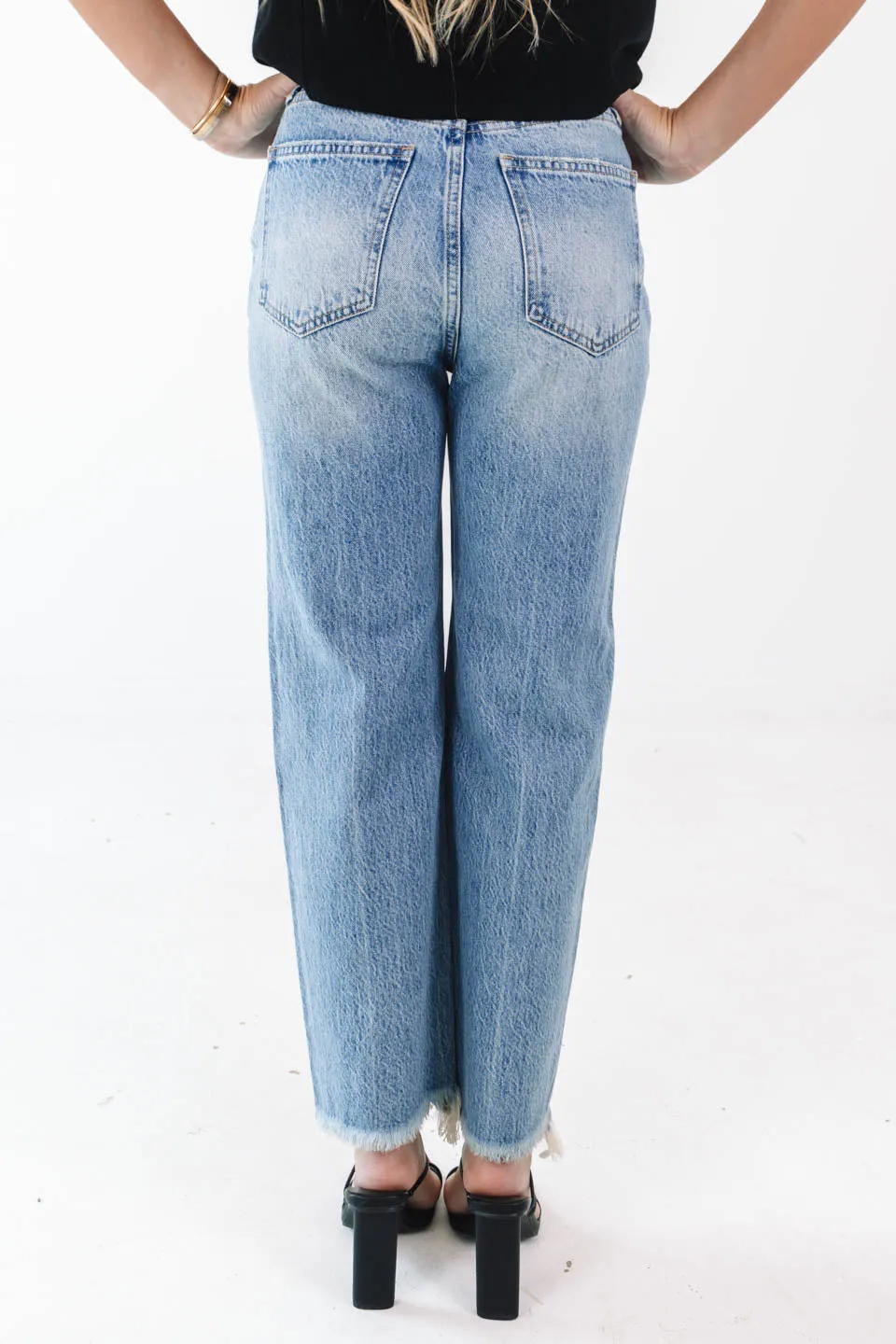 Pistola Cassie Super High Rise Straight Crop Jeans - Era sold by The Impeccable Pig product image thumbnail 4