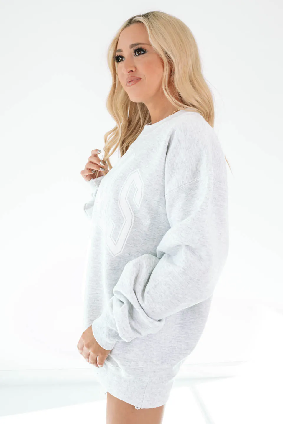 Varsity Texas Sweatshirt - Ash Grey sold by The Impeccable Pig product image thumbnail 4