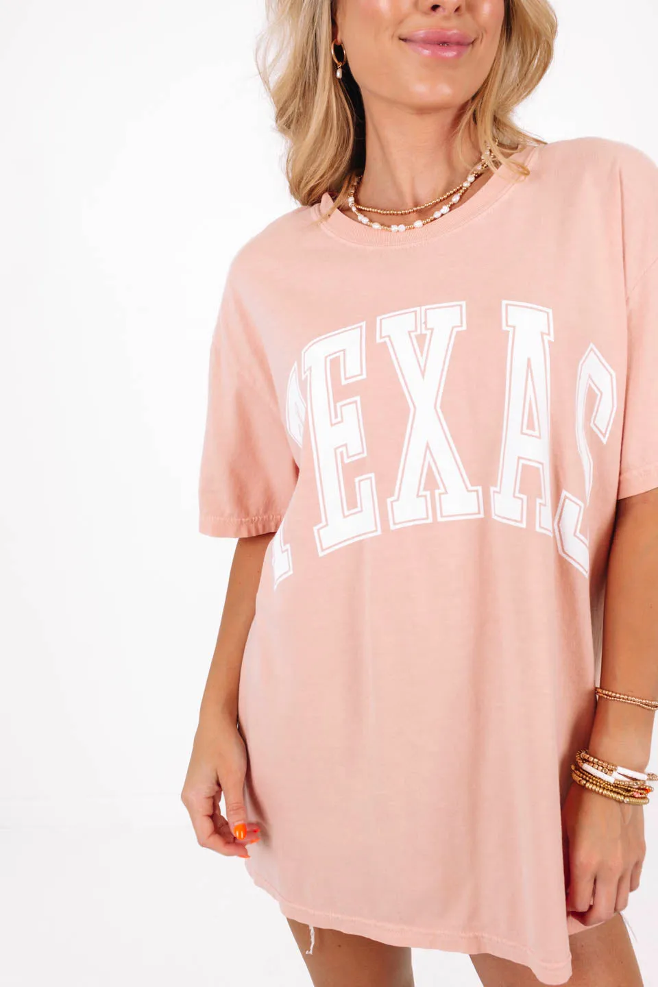 Lone Star Tee - Peach sold by The Impeccable Pig